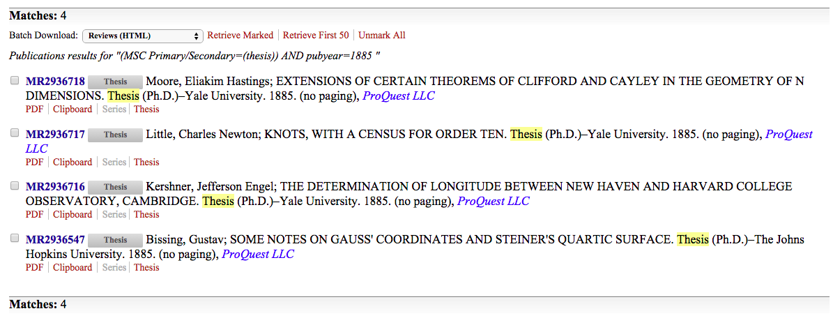 Screen Shot Thesis results 1885