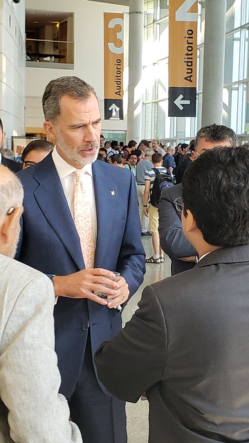 King Felipe of Spain with mathematicians at ICIAM 2019