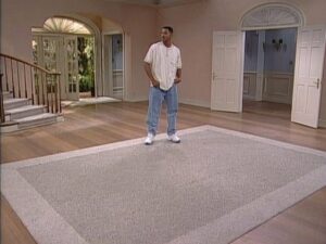Will Smith looking at empty living room from series finale of Fresh Prince of Bel-Air