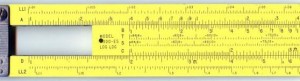 A pocket slide rule.  Photo acquired from Wikimedia Commons, the free media repository