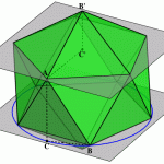 Icosahedron Illustrating Pentagon-Hexagon-Decagon Identity - Greg Egan